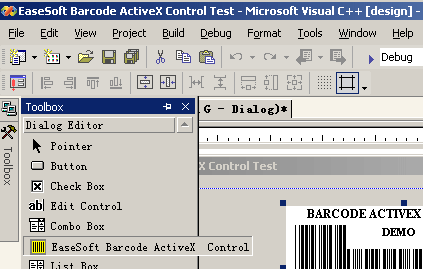 EaseSoft ActiveX Barcode Control Screenshot 1