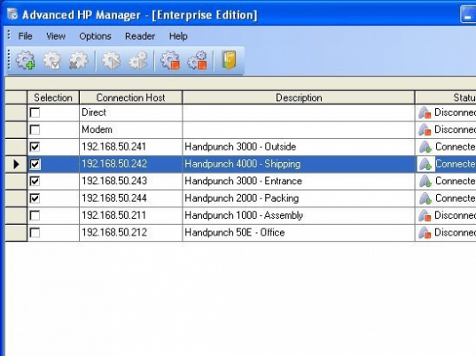 Biometric Handpunch Manager Enterprise Screenshot 1