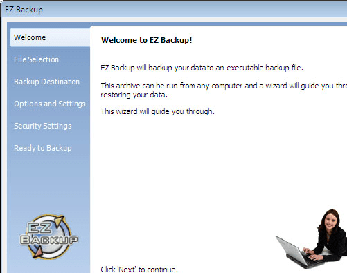 EZ Backup Outlook Pro Screenshot 1
