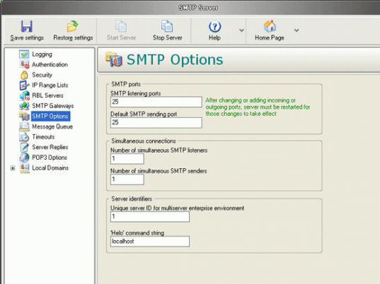 Best SMTP Server Screenshot 1