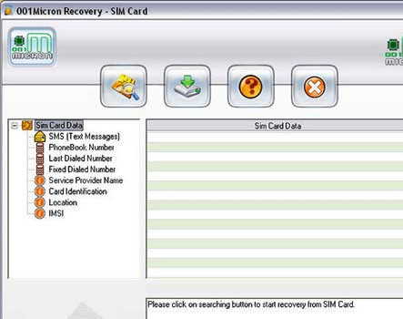 Sim Card Backup Software Screenshot 1