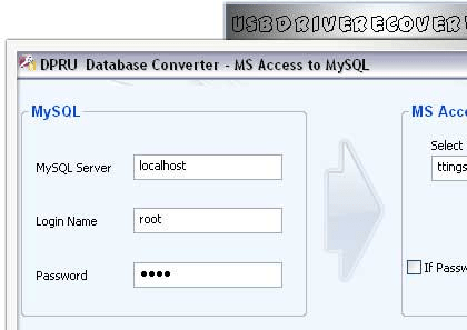 Convert MS Access Database to SQL Screenshot 1