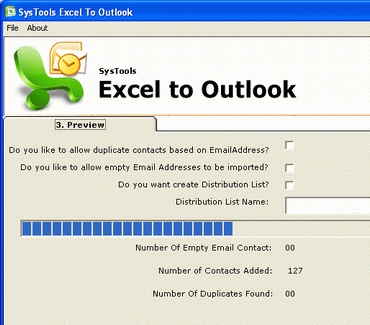 SysTools Excel to Outlook Screenshot 1