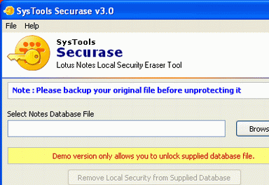 SysTools Securase Screenshot 1