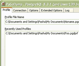 PaGoDump for PostgreSQL Screenshot 1