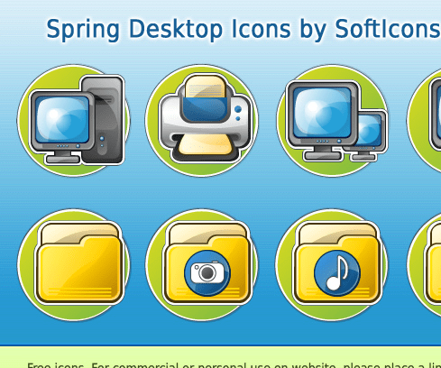 Spring Desktop Icons Screenshot 1