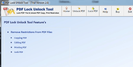 Remove PDF Restrictions Screenshot 1