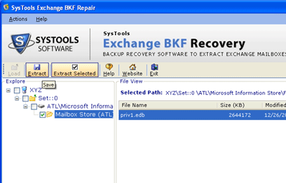 Exchange Server Backup Recovery Screenshot 1