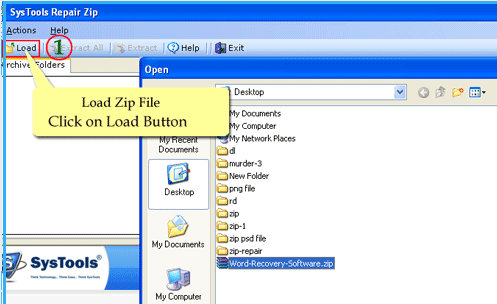 Repair Corrupt Zip File Screenshot 1