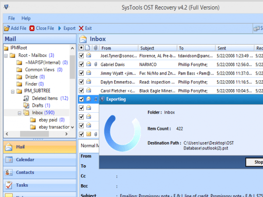 Fix Outlook OST File Screenshot 1