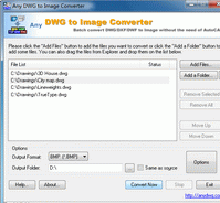 DWG to JPG Converter 2011.7 Screenshot 1