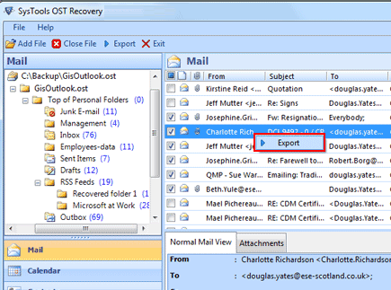 Fix Outlook OST File Free Screenshot 1