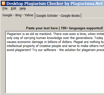 Desktop Plagiarism Checker Screenshot 1