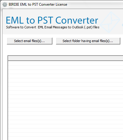 Vista Mail to Outlook Converter Screenshot 1