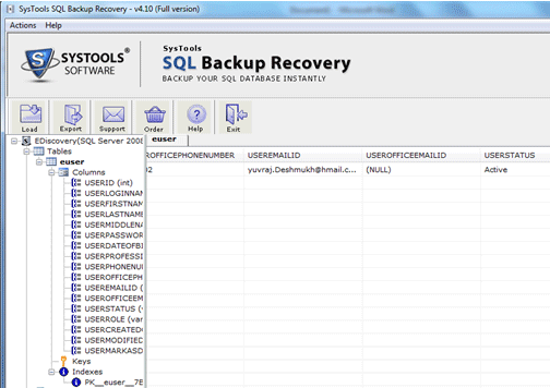 Corrupt SQLServer Backup Database Repair Screenshot 1