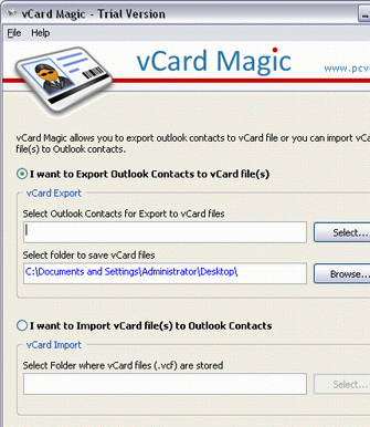 VCF Contacts To Outlook Screenshot 1