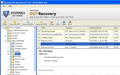 Convert OST Files into MS Outlook Screenshot 1