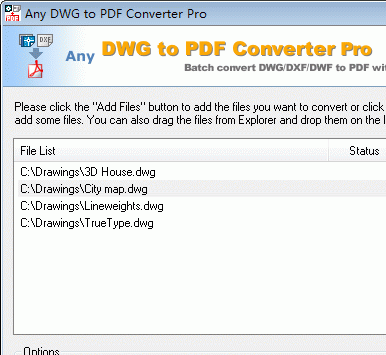 DWG to PDF Converter Pro 7.9.4 Screenshot 1