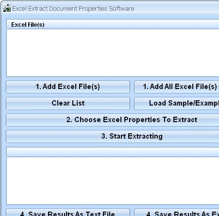 Excel Extract Document Properties Software Screenshot 1