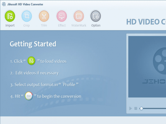 Jihosoft HD Video Converter Screenshot 1
