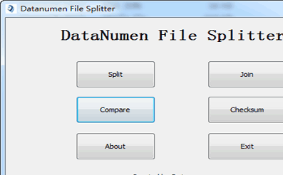 DataNumen File Splitter Screenshot 1