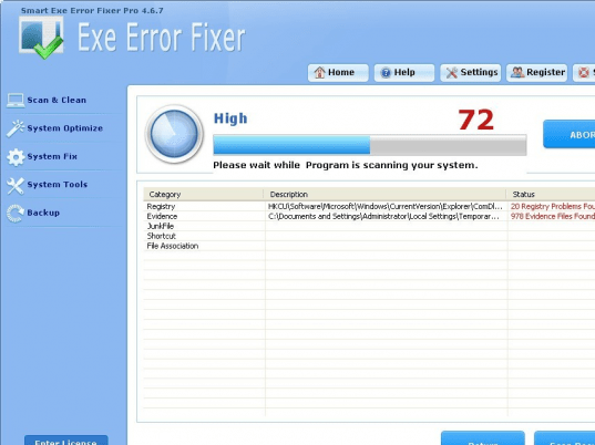 Smart Exe Error Fixer Pro Screenshot 1