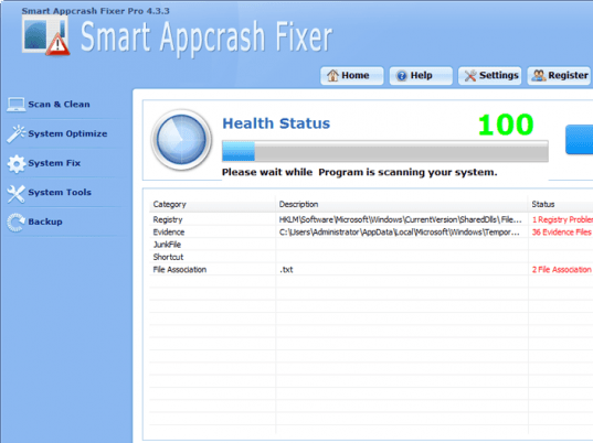 Smart Appcrash Fixer Pro Screenshot 1