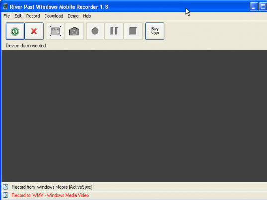 River Past Windows Mobile Recorder Screenshot 1