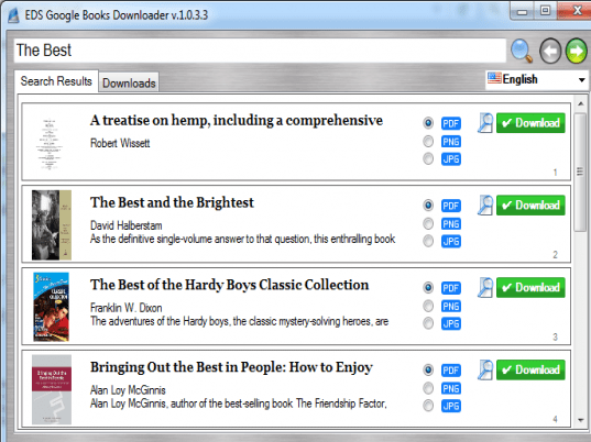 EDS Google Books Downloader Screenshot 1