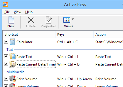 Active Keys Screenshot 1