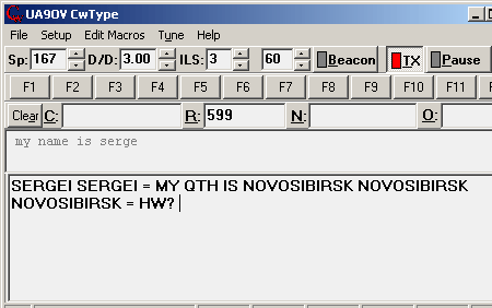 CwType morse terminal Screenshot 1