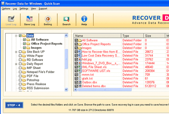 Windows Data Recovery Wizard Screenshot 1