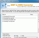 DWF to DWG Converter (DWF to DWG) Screenshot 1