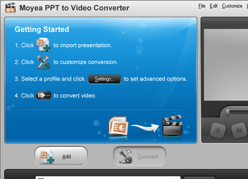PowerPoint to VOB Converter Screenshot 1