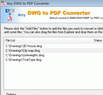 DWG to PDF Converter 2009.6 Screenshot 1