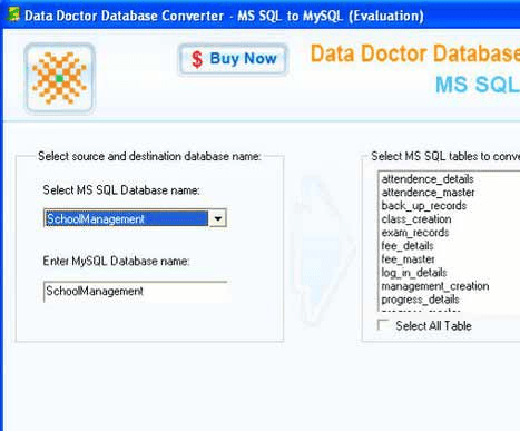 Microsoft SQL Migration Software Screenshot 1