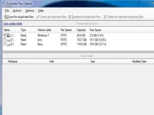Duplicate Files Cleaner Screenshot 1