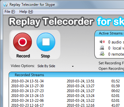 Replay Telecorder Screenshot 1