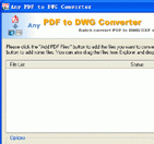 Any PDF to DWG Converter 2010 Screenshot 1