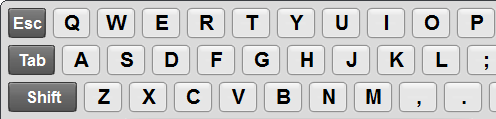 Touch Screen Keyboard Screenshot 1