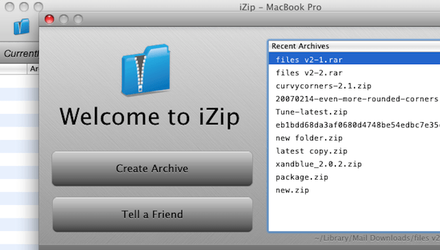 iZip Screenshot 1