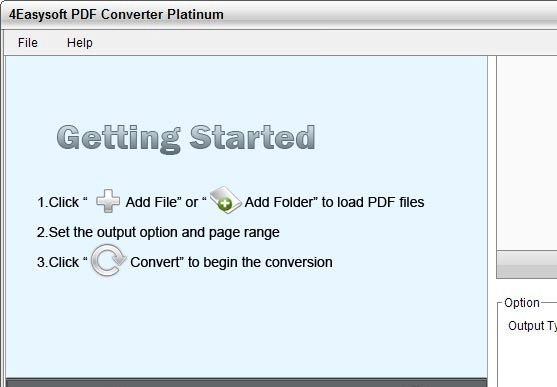 4Easysoft PDF Converter Platinum Screenshot 1
