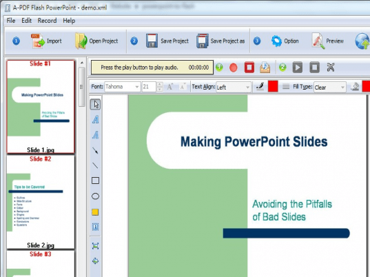 Boxoft PowerPoint to Flash Screenshot 1