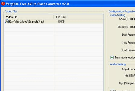 AVI to Flash Converter Screenshot 1