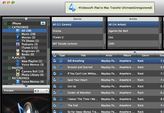 4Videosoft iPad to Mac Transfer Ultimate Screenshot 1