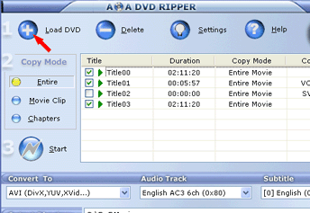 AoA DVD Ripper Screenshot 1