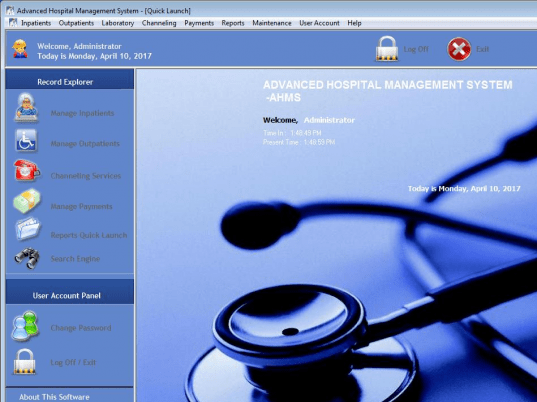 Advanced Hospital Management System Screenshot 1