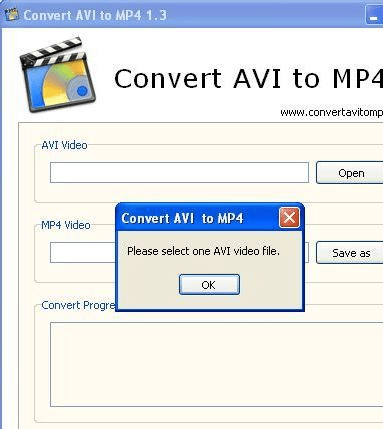 Convert AVI to MP4 Screenshot 1
