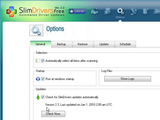 SlimDrivers Screenshot 1