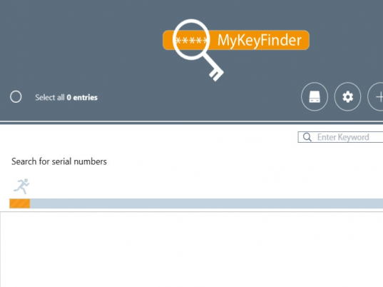MyKeyFinder Screenshot 1